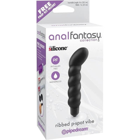 Anal Fantasy Collection Ribbed P-Spot Vibrator - Prostate Toys