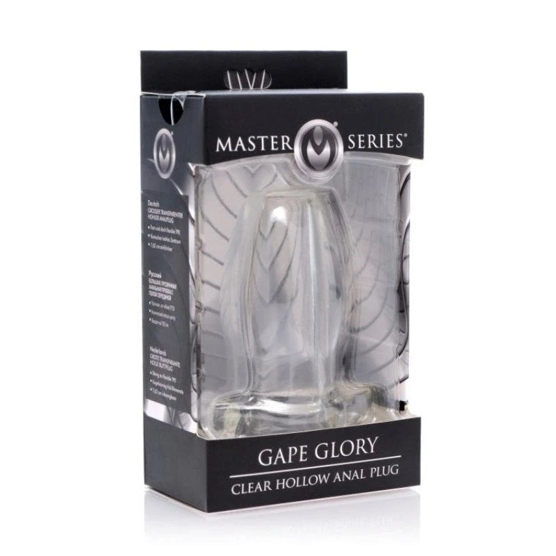 Gape Glory Clear Hollow Anal Plug Butt Plugs