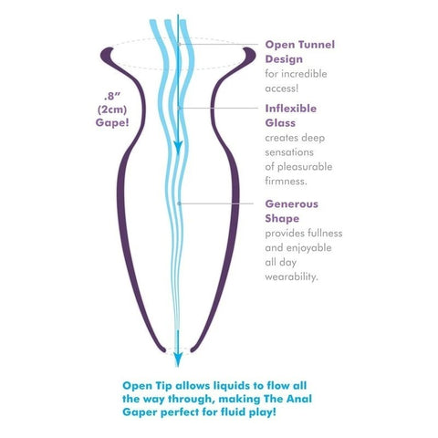 Anal Fantasy Elite Anal Gaper Silicone Butt Plug - Butt Plugs