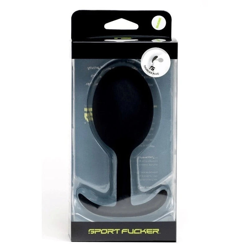 Sport Fucker Thunder Plug Large Black Butt Plugs