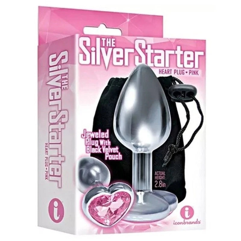 Icon Brands Silver Starter - Sensual Delight for Exploration Butt Plugs