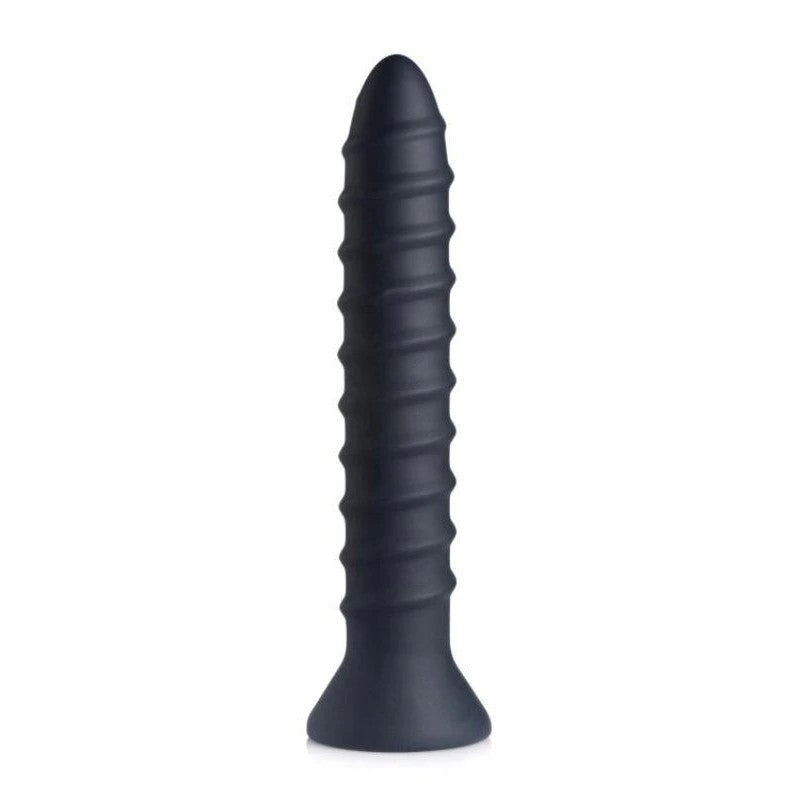 Master Series Power Screw 10X Spiral Silicone Vibrator Butt Plugs