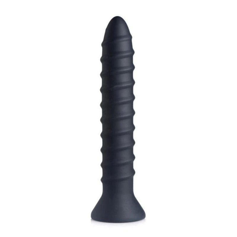 Master Series Power Screw 10X Spiral Silicone Vibrator Butt Plugs