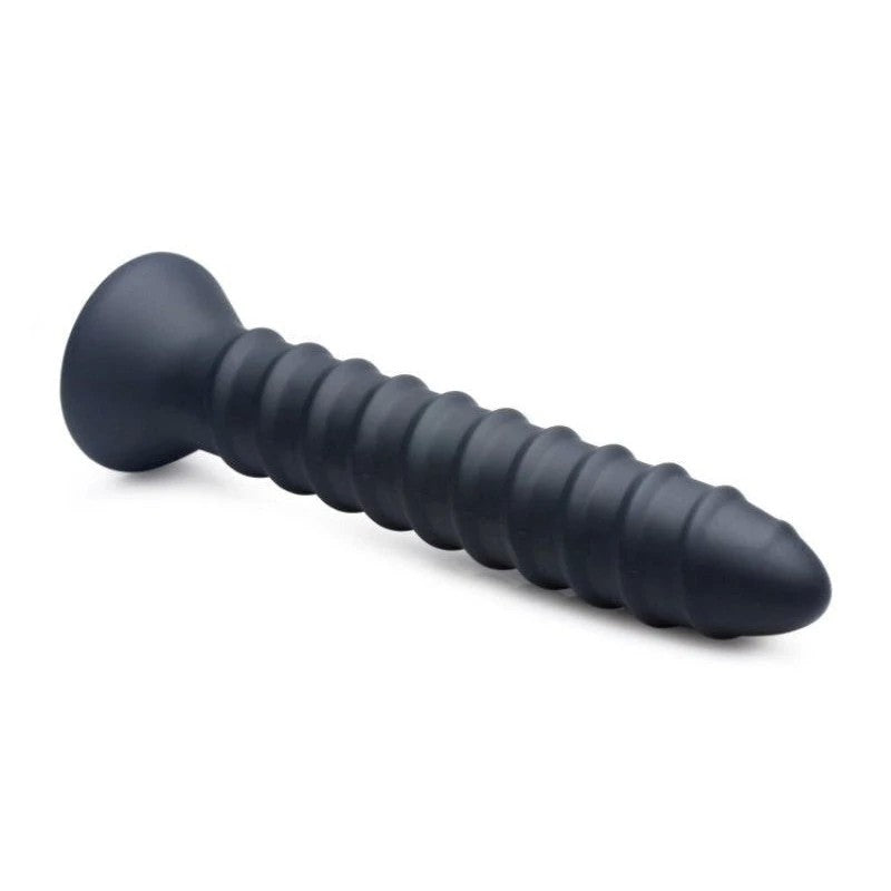 Master Series Power Screw 10X Spiral Silicone Vibrator Butt Plugs