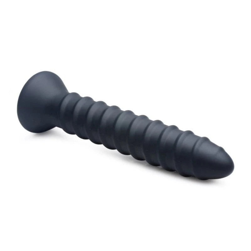 Master Series Power Screw 10X Spiral Silicone Vibrator Butt Plugs