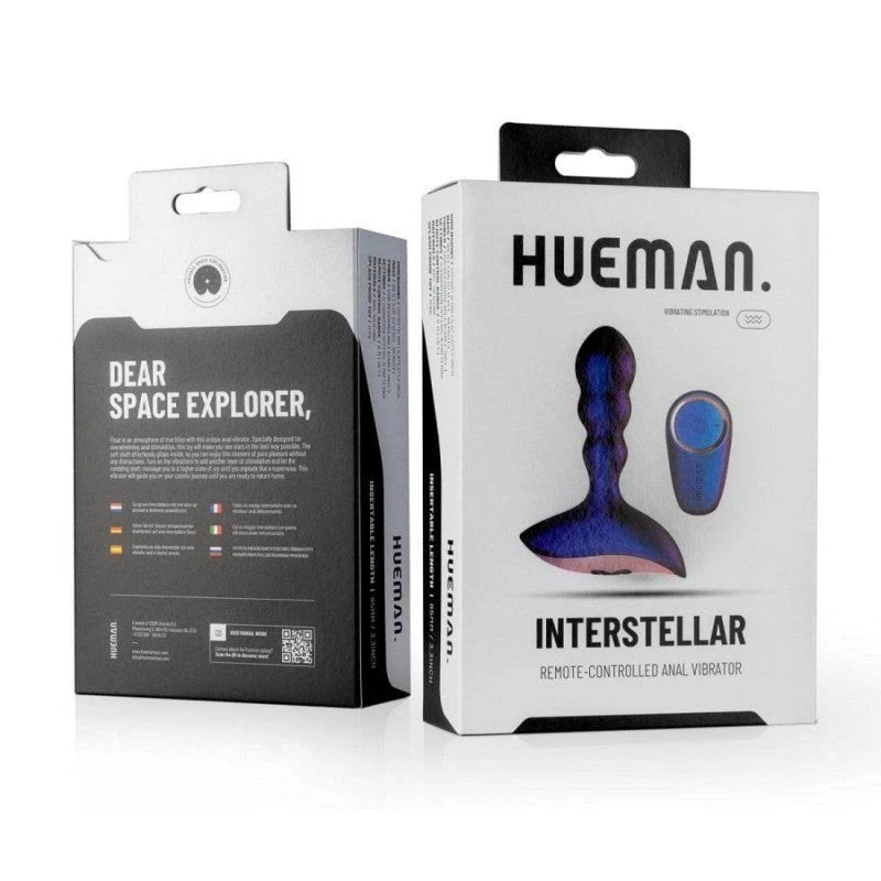 Hueman Interstellar Remote Controlled Anal Vibrator Butt Plugs
