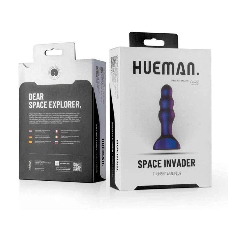 Hueman Space Invader Thumping Anal Plug Butt Plugs