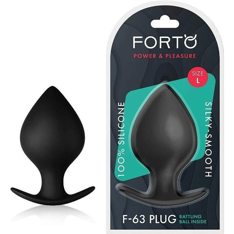 Forto F-63 Rattler Spade Black - Butt Plugs