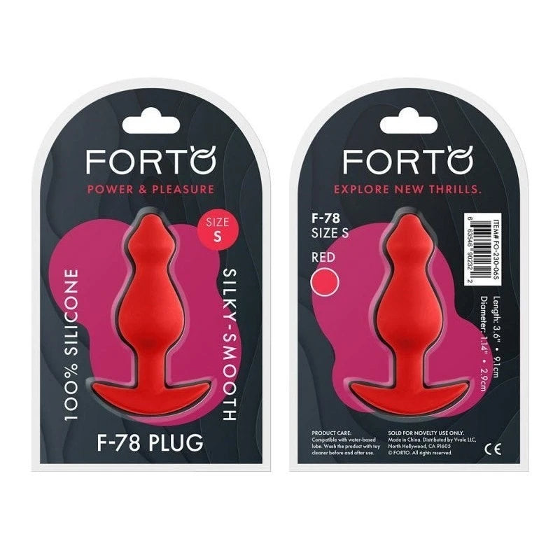 Forto F-78 Pointee Plug Red Butt Plugs