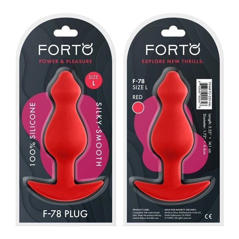Forto F-78 Pointee Plug Red Butt Plugs