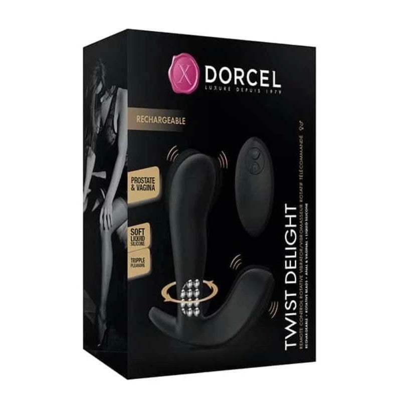 Marc Dorcel's Dual-Spot Rotating Pleasure Vibrator Prostate Toys
