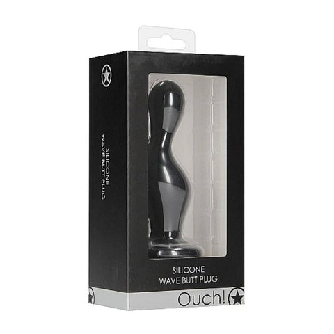 Sensual Ripples - Ouch! Wave Silicone Butt Plug - Butt Plugs