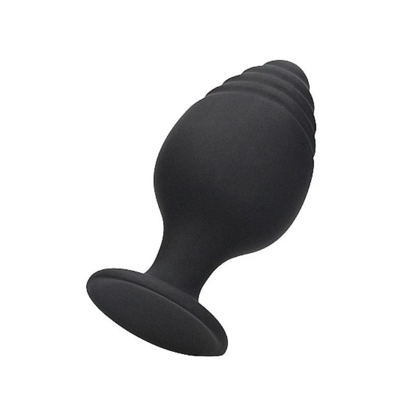 Ouch! Rippled Pleasure Plug - Sensational 3-Piece Set Butt Plugs