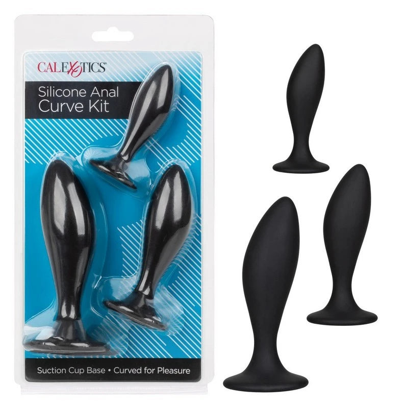 California Exotics Silicone Curve Anal Plug Kit Butt Plugs