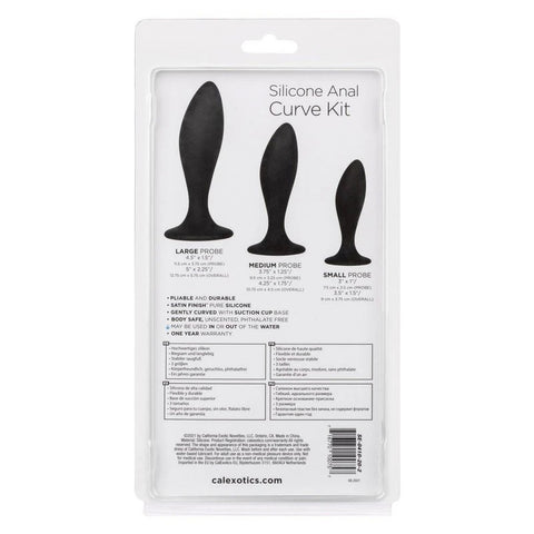 California Exotics Silicone Curve Anal Plug Kit - Butt Plugs