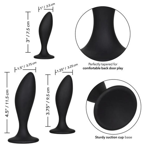 California Exotics Silicone Curve Anal Plug Kit - Butt Plugs