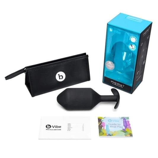 B-Vibe Snug Plug 7 Black Butt Plugs
