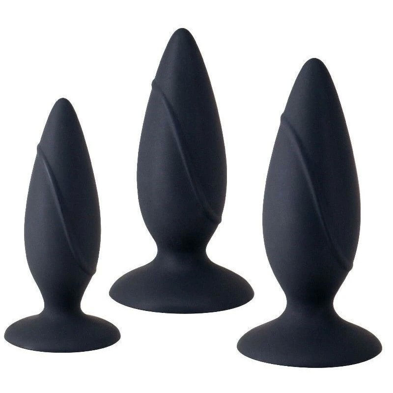 Essence Anal Training Set Black Butt Plugs