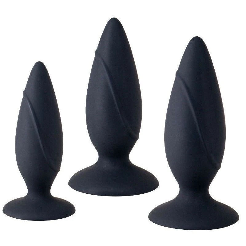 Essence Anal Training Set Black Butt Plugs
