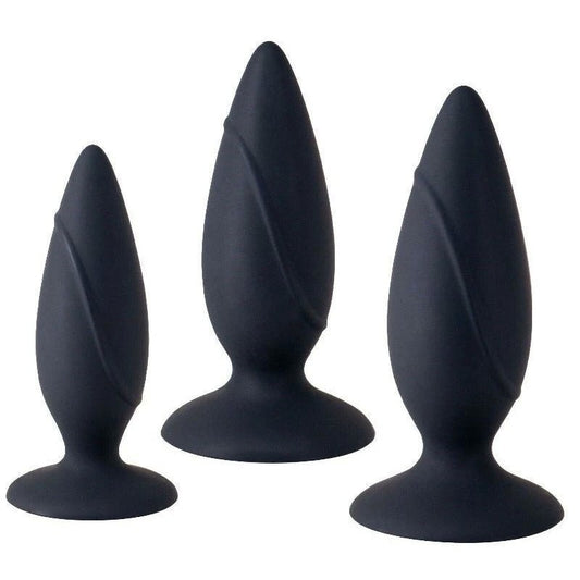 Essence Anal Training Set Black - Butt Plugs