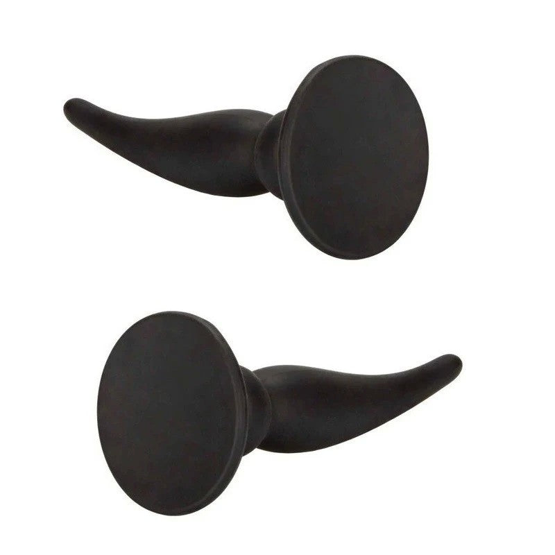 Silicone Rechargeable Vibrating Anal Plug - Black Anal Vibrators