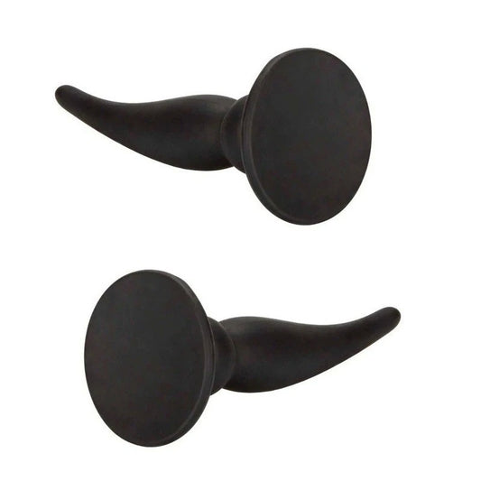 Silicone Rechargeable Vibrating Anal Plug - Black - Anal Vibrators