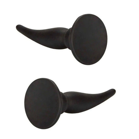 Silicone Rechargeable Vibrating Anal Plug - Black - Anal Vibrators