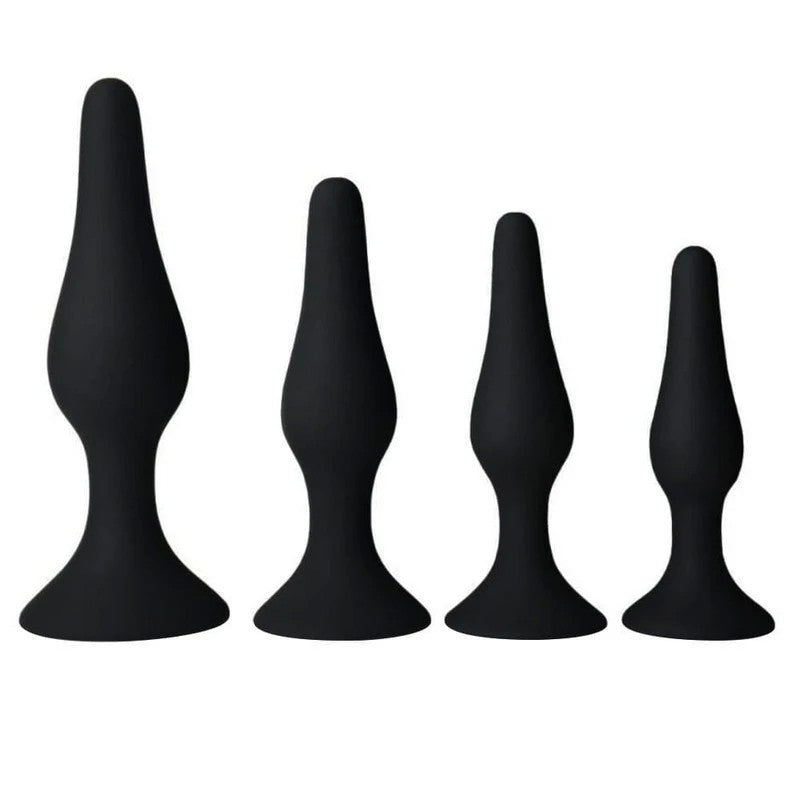 Xplorer Anal Training Butt Plug Kit - Black Butt Plugs