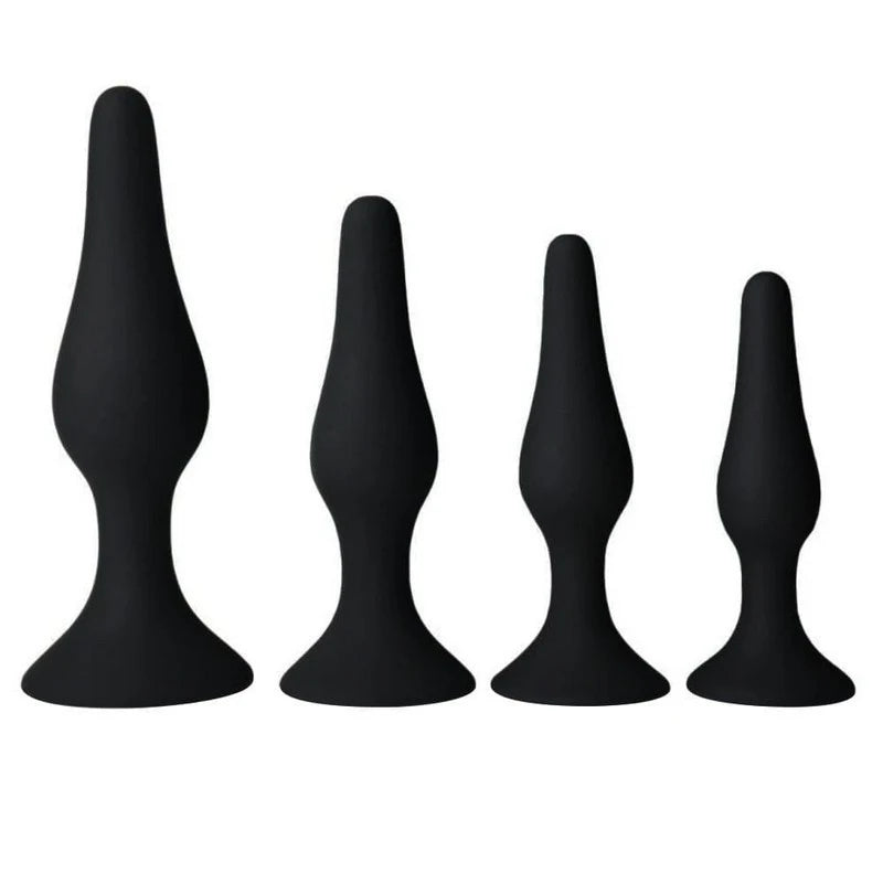 Xplorer Anal Training Butt Plug Kit - Black Butt Plugs