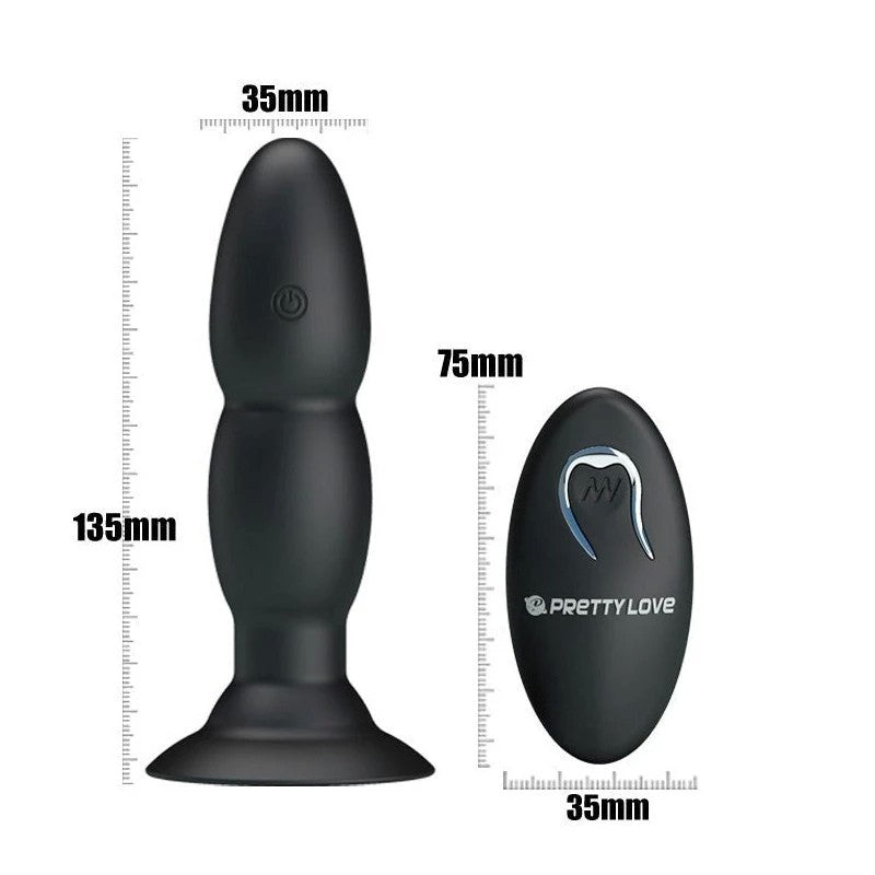 Pleasure Unleashed - Beaded Remote Anal Vibrator Anal Vibrators