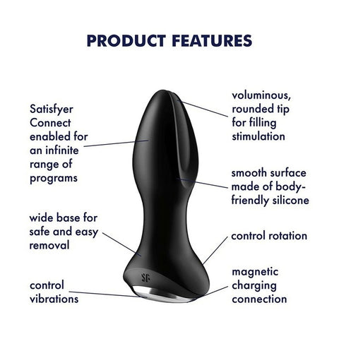 Satisfyer Rotator Plug 2 App Controlled Anal Vibrator - Anal Vibrators