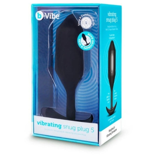 b-Vibe Vibrating Snug Plug XXL Black (size 5) - Butt Plugs