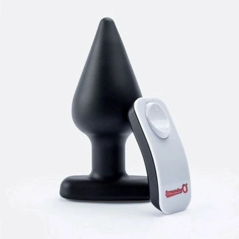 My Secret Remote Vibrating XL Plug Black Single Anal Vibrators