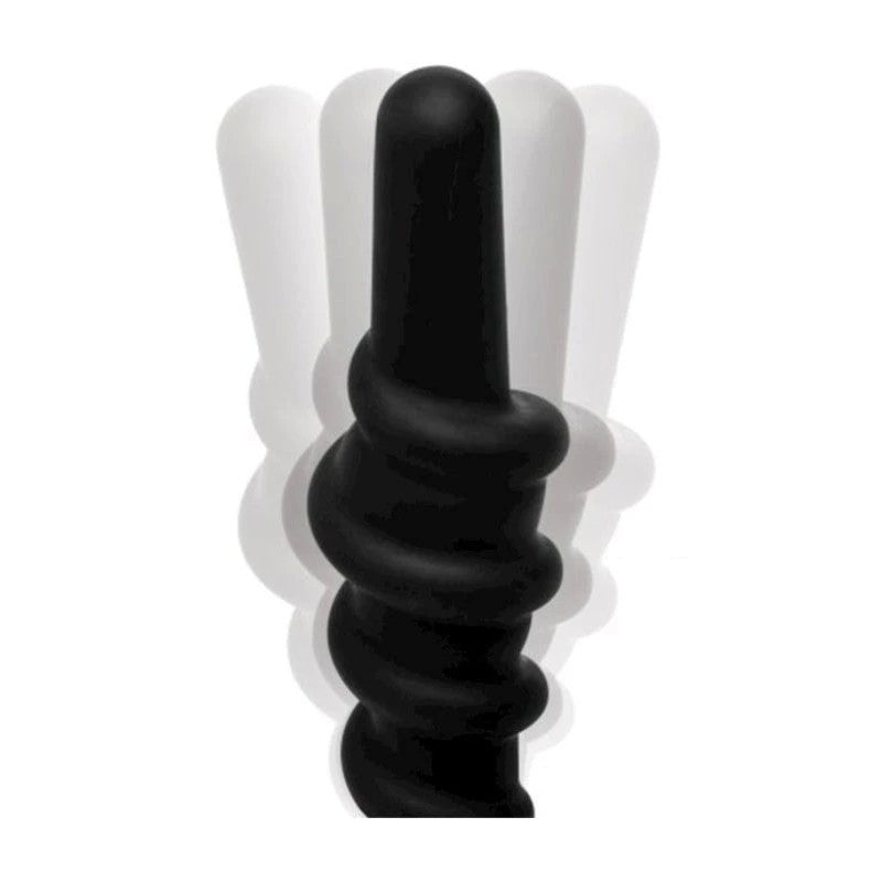 Coiled Vibrating Anal Plug with Controller Anal Vibrators