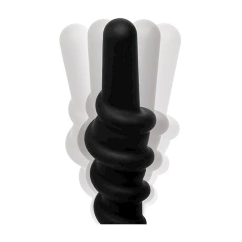 Coiled Vibrating Anal Plug with Controller - Anal Vibrators