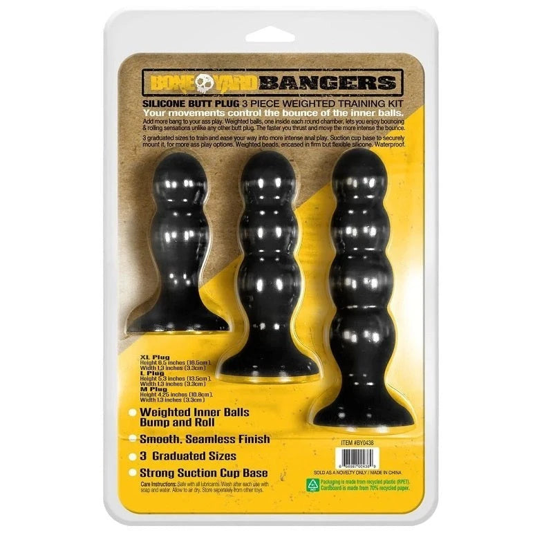 Boneyard Bangers Training Kit - Unleash Pleasure Beyond Imagination Butt Plugs