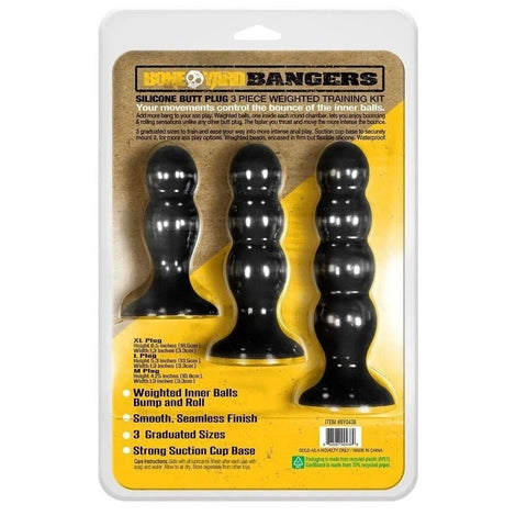 Boneyard Bangers Training Kit - Unleash Pleasure Beyond Imagination - Butt Plugs