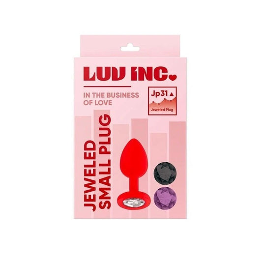 Luv Inc Jp31 Small Jeweled Silicone Butt Plug Red Prostate Toys