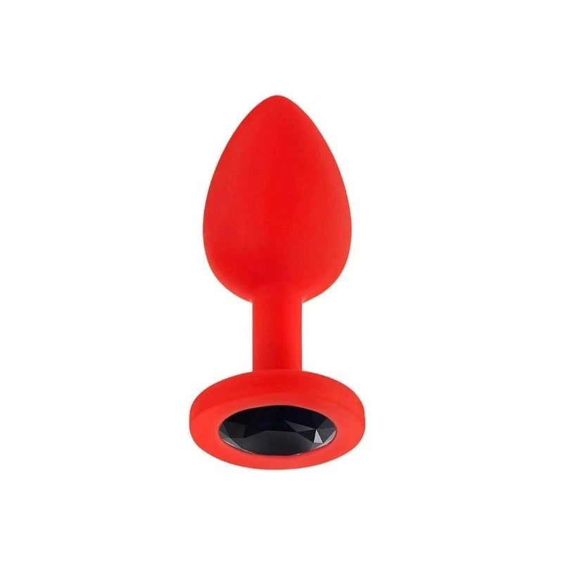 Luv Inc Jp31 Small Jeweled Silicone Butt Plug Red Prostate Toys