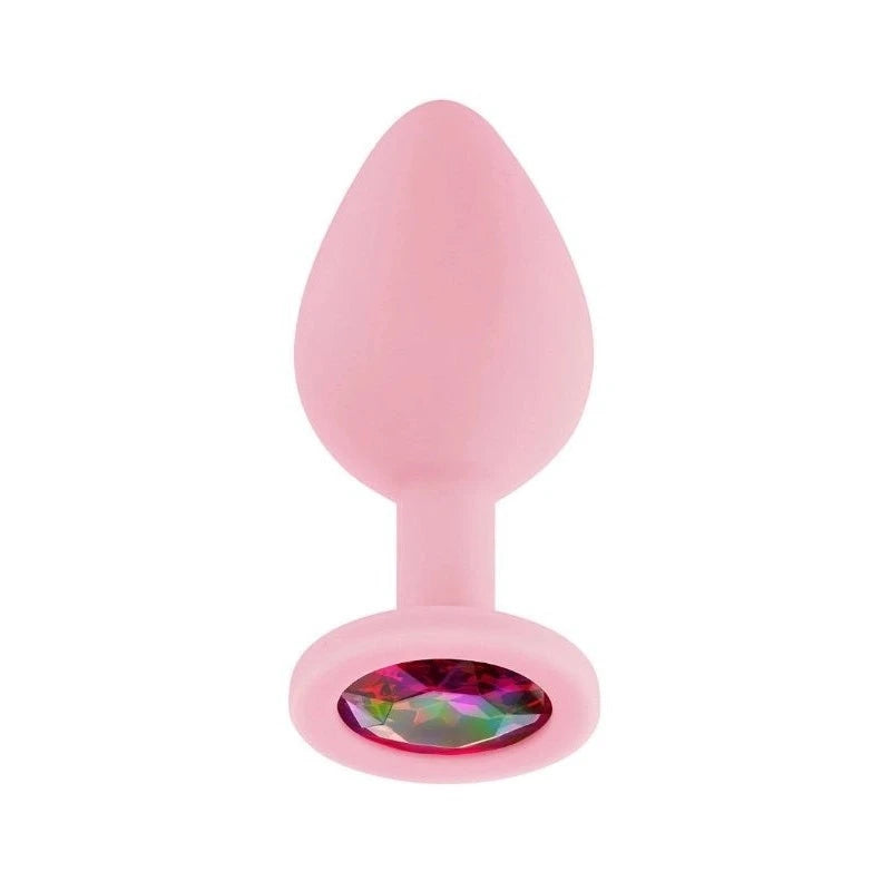 Luv Inc Jp32 Medium Jeweled Plug Pink Prostate Toys