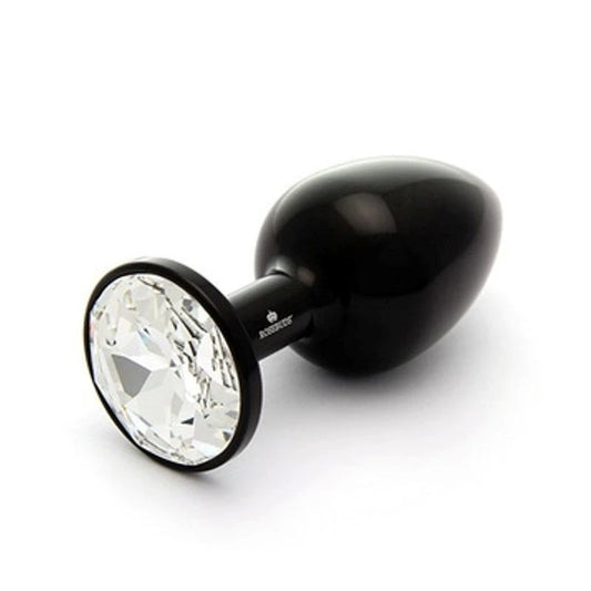 Rosebuds ALU Black M - Clear Butt Plugs