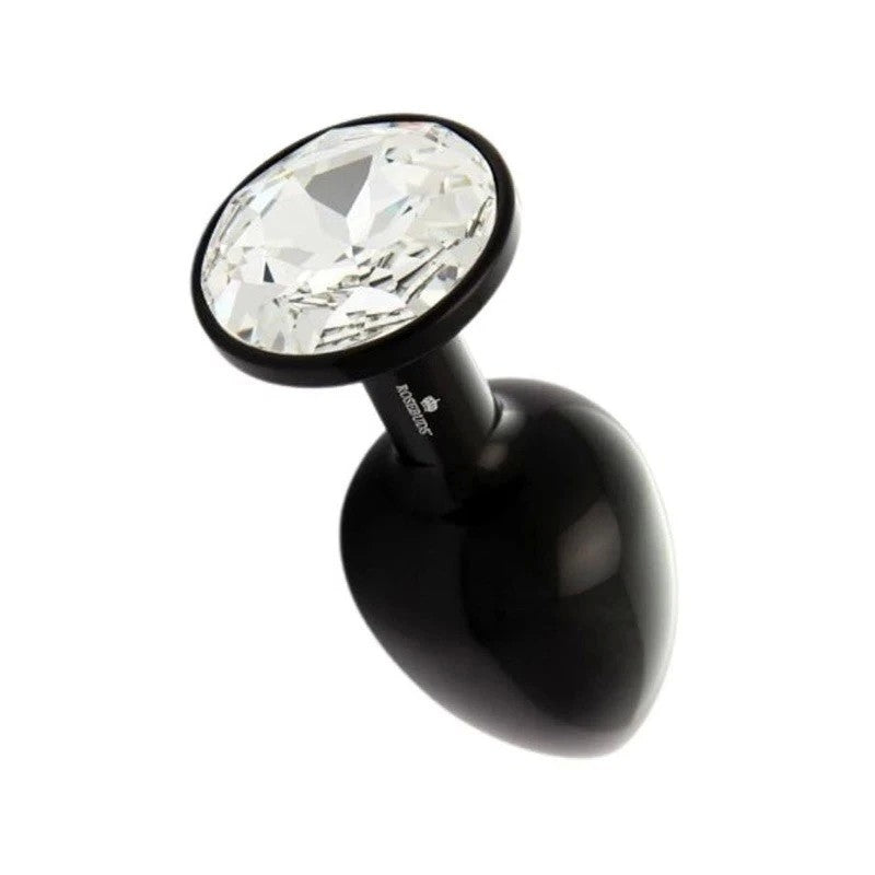 Rosebuds ALU Black M - Clear Butt Plugs