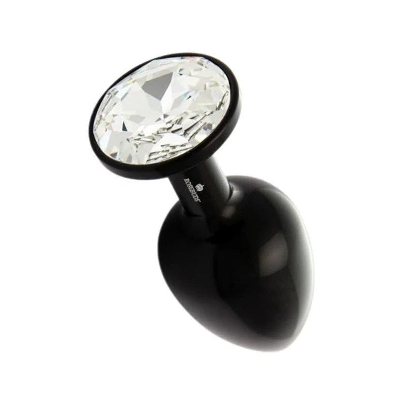 Rosebuds ALU Black M - Clear Butt Plugs