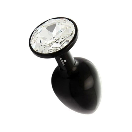 Rosebuds ALU Black M - Clear Butt Plugs