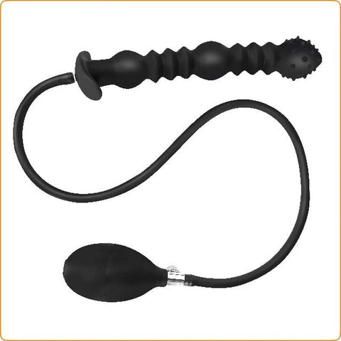 Thrusting 3 Balls Inflatable Dildo Plug - Butt Plugs