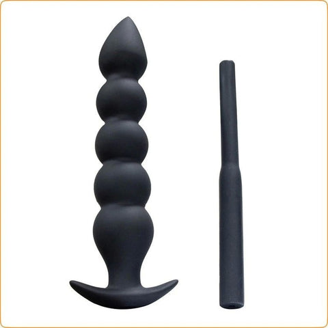 Five Ball Inflatable Dildo Anal Beads - Butt Plugs