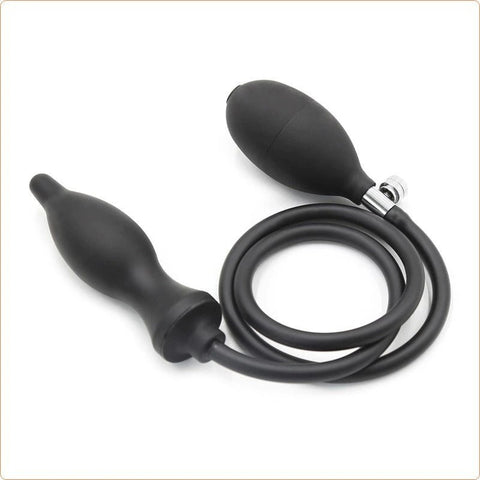 Dark Inflator Silicone Inflatable Dildo Anal Plug - Butt Plugs