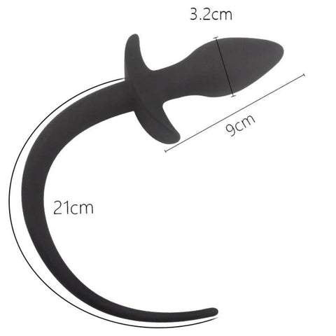 Dog Tail Silicone Butt Plug - Butt Plugs
