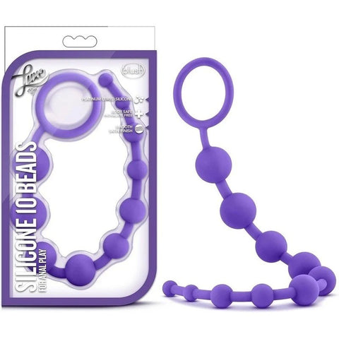 Blush Novelties' Luxe Silicone Anal Beads - Smooth, Body-Safe Indulgence - Fleshlight Male Masturbators