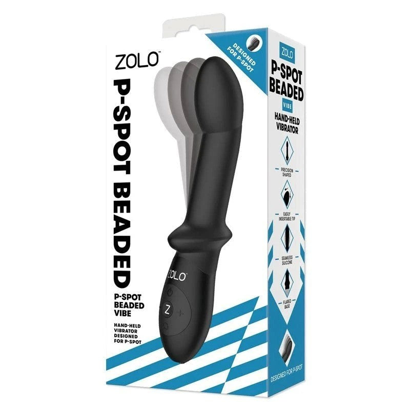 Zolo P-Spot Beaded Vibe - Curve, Rotate, and Flare for Blissful Pleasure - Prostate Toys